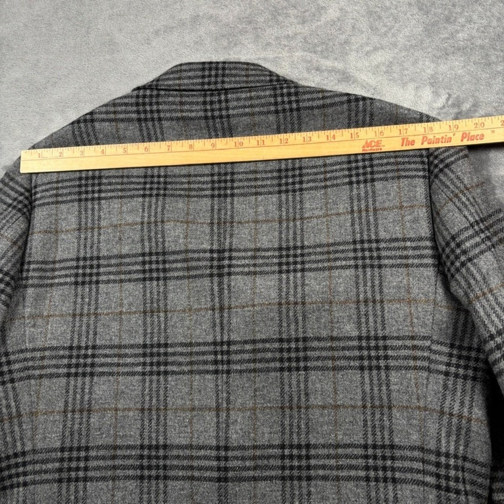 J Crew Ludlow Sport Coat Mens 38R Gray Glen Plaid Irish Wool Magee of Donegal - Picture 7 of 15
